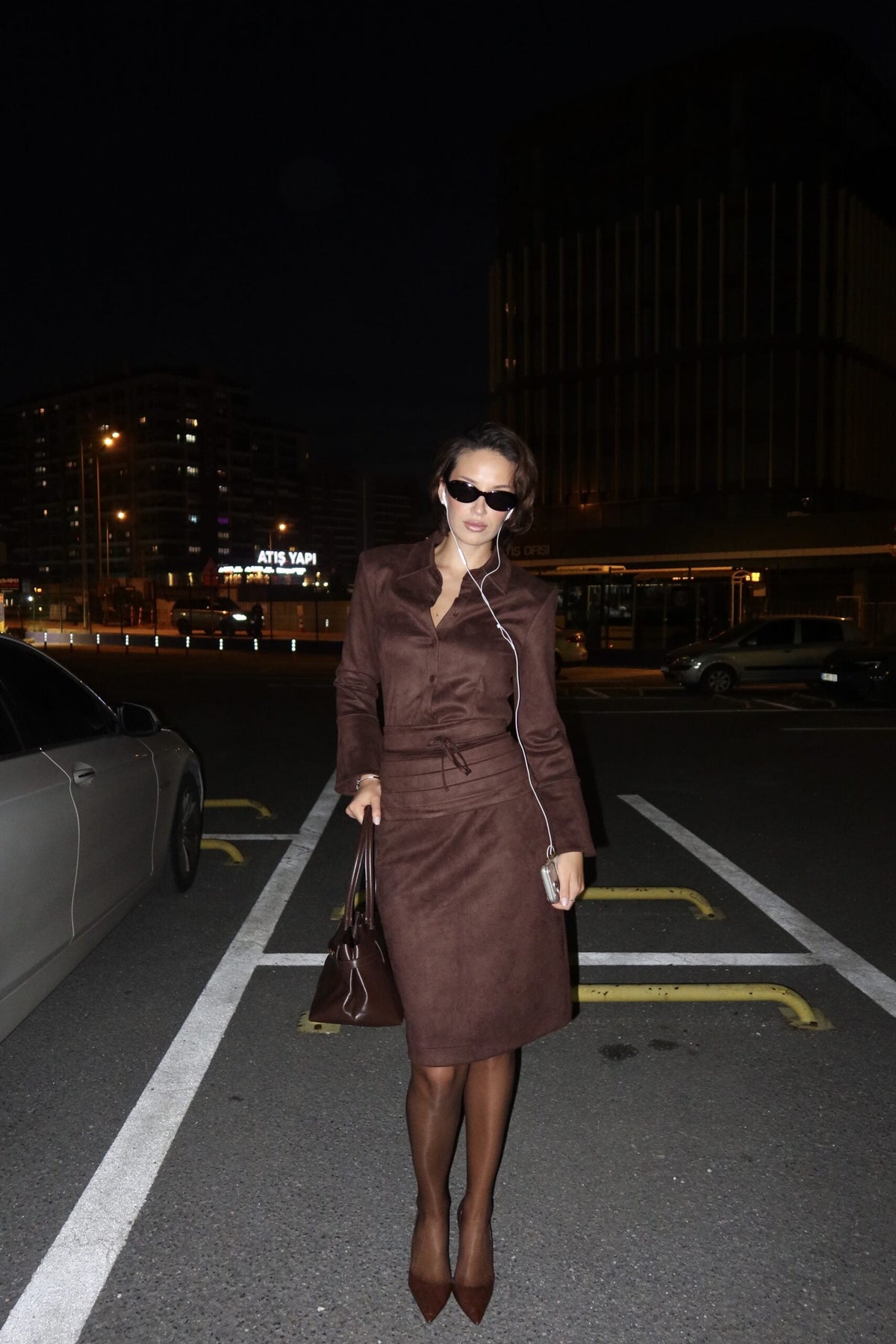 Dizzy Brown Skirt – Aksheya etek, görsel 3